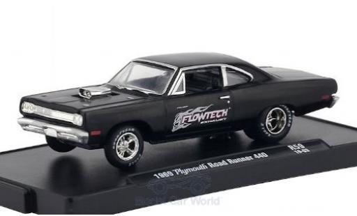 Miniature Plymouth Road Runner 1/64 M2 Machines 440 noire/Dekor Flowtech Exhaust 1969 Plymouth Road Runner 1/64 M2 Machines 440 noire/Dekor Flowtech Exhaust 1969 miniature