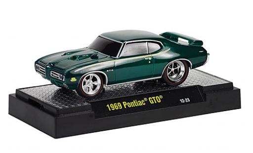 Miniature Pontiac GTO 1/64 M2 Machines metallise verte 1969 Capot avec fonction Ground Pounders Pontiac GTO 1/64 M2 Machines metallise verte 1969 Capot avec fonction Ground Pounders miniature