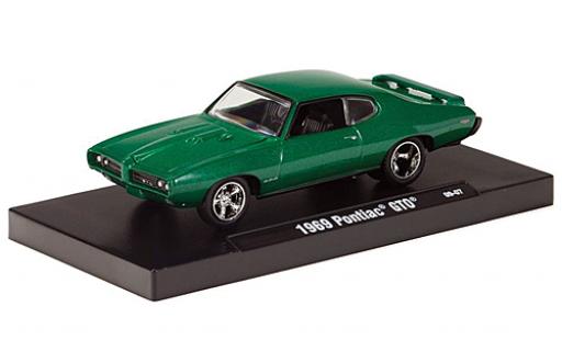 Miniature Pontiac GTO 1/64 M2 Machines metallise verte 1969 Pontiac GTO 1/64 M2 Machines metallise verte 1969 miniature