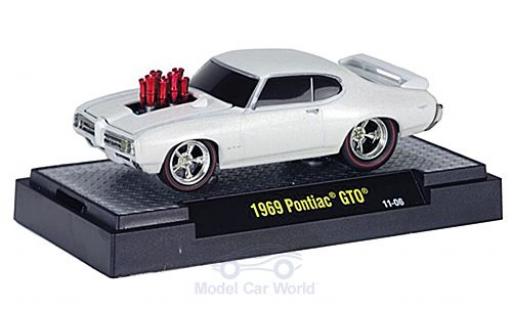 Miniature Pontiac GTO 1/64 M2 Machines Tuning metallise blanche 1969 Motorhaube mit Funktion Pontiac GTO 1/64 M2 Machines Tuning metallise blanche 1969 Motorhaube mit Funktion miniature
