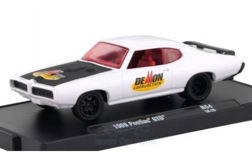 Miniature Pontiac GTO 1/64 M2 Machines blanche/noire 1969 Pontiac GTO 1/64 M2 Machines blanche/noire 1969 miniature
