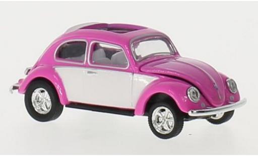 Miniature Volkswagen Beetle 1/64 M2 Machines Deluxe rose/blanche U.S.A.Model 1953 ouvert toit Volkswagen Beetle 1/64 M2 Machines Deluxe rose/blanche U.S.A.Model 1953 ouvert toit miniature