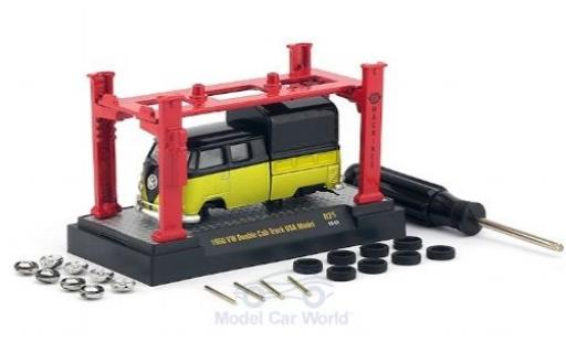 Miniature Volkswagen T1 1/64 M2 Machines DoKa jaune/noire 1960 Model-Kit Bausatz inklusive 4 Ersatzrädern Volkswagen T1 1/64 M2 Machines DoKa jaune/noire 1960 Model-Kit Bausatz inklusive 4 Ersatzrädern miniature