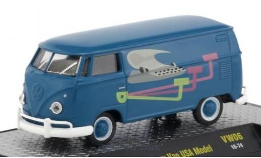 Miniature Volkswagen T1 1/64 M2 Machines Kastenwagen bleue/Dekor 1960 USA-Version Volkswagen T1 1/64 M2 Machines Kastenwagen bleue/Dekor 1960 USA-Version miniature