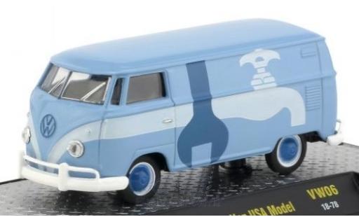 Miniature Volkswagen T1 B 1/64 M2 Machines Kastenwagen bleue/Dekor 1960 USA-Version Volkswagen T1 B 1/64 M2 Machines Kastenwagen bleue/Dekor 1960 USA-Version miniature
