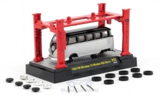 Miniature Volkswagen T1 B 1/64 M2 Machines Microbus noire/grise 1958 Model-Kit Bausatz inklusive 4 Ersatzrädern Volkswagen T1 B 1/64 M2 Machines Microbus noire/grise 1958 Model-Kit Bausatz inklusive 4 Ersatzrädern miniature