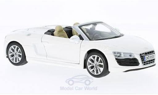 Miniature Audi R8 1/24 Maisto Spyder blanche Audi R8 1/24 Maisto Spyder blanche miniature