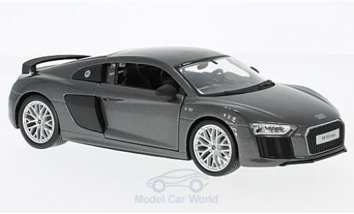 Miniature Audi R8 1/24 Maisto V10 Plus metallise grise Audi R8 1/24 Maisto V10 Plus metallise grise miniature
