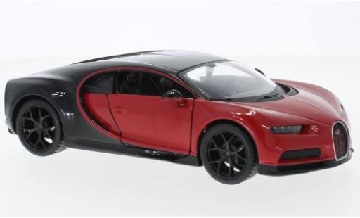 Miniature Bugatti Chiron 1/24 Maisto Sport rouge/noire Bugatti Chiron 1/24 Maisto Sport rouge/noire miniature