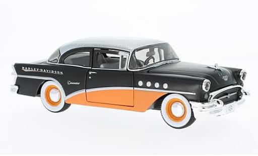 Miniature Buick Century 1/24 Maisto matt-noire/orange Harley-Davidson 1955 Buick Century 1/24 Maisto matt-noire/orange Harley-Davidson 1955 miniature