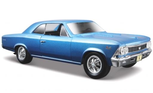 Miniature Chevrolet Chevelle 1/24 Maisto SS 396 metallise bleue 1966 sans Vitrine Chevrolet Chevelle 1/24 Maisto SS 396 metallise bleue 1966 sans Vitrine miniature