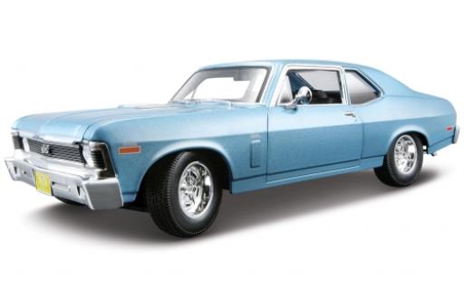 Chevrolet Nova 1/18 Maisto SS Coupe metallise bleue 1970 miniature