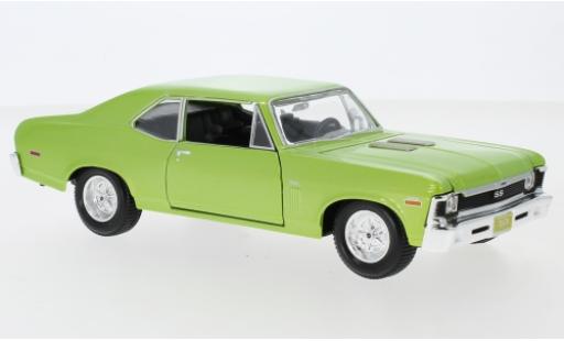 Miniature Chevrolet Nova 1/24 Maisto SS metallise verte 1970 Chevrolet Nova 1/24 Maisto SS metallise verte 1970 miniature