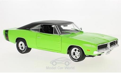 Miniature Dodge Charger 1969 1/18 Maisto R/T verte/noire 1969 Dodge Charger 1969 1/18 Maisto R/T verte/noire 1969 miniature