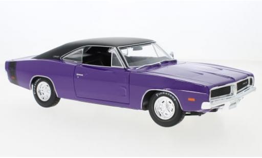 Dodge Charger 1/18 Maisto R/T violette/noire 1969 1:18 miniature