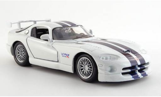 Miniature Dodge Viper 1/24 Maisto GT 2 blanche avec noire-bleu Streifen Dodge Viper 1/24 Maisto GT 2 blanche avec noire-bleu Streifen miniature