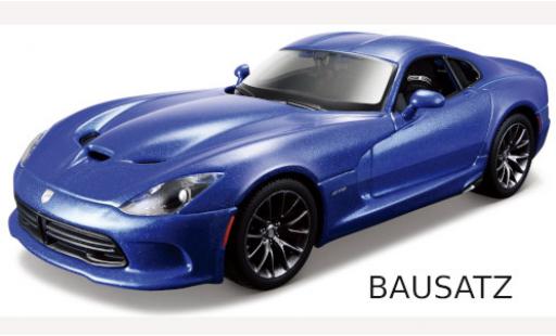 Miniature Dodge Viper 1/24 Maisto SRT GTS metallise bleue 2013 Bausatz Dodge Viper 1/24 Maisto SRT GTS metallise bleue 2013 Bausatz miniature