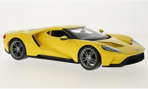 Ford GT 1/18 Maisto jaune 2017 1:18 miniature