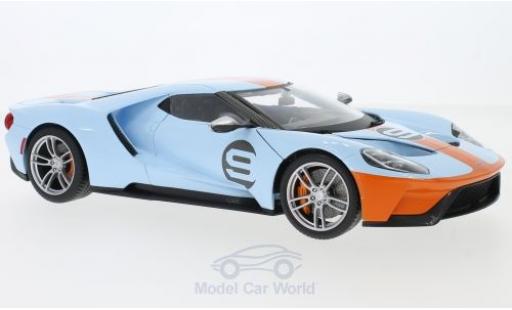 Miniature Ford GT 1/18 Maisto bleue/orange 2017 Ford GT 1/18 Maisto bleue/orange 2017 miniature