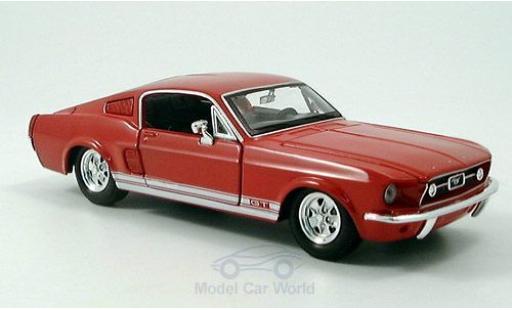Miniature Ford Mustang 1/24 Maisto GT rouge 1967 Ford Mustang 1/24 Maisto GT rouge 1967 miniature