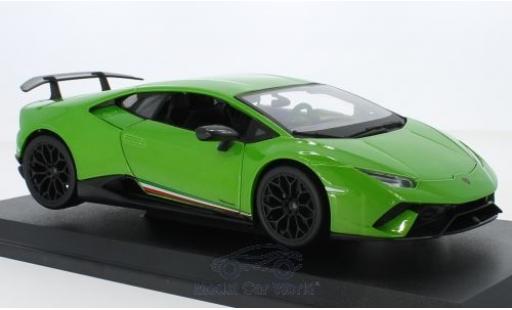 Miniature Lamborghini Huracan 1/18 Maisto Performante metallise verte 2018 Lamborghini Huracan 1/18 Maisto Performante metallise verte 2018 miniature
