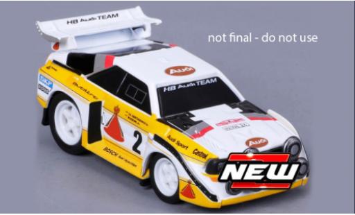 Miniature Audi Sport Quattro 1/64 Maisto Sport quattro S1 E2 blanche/jaune Audi Sport Quattro 1/64 Maisto Sport quattro S1 E2 blanche/jaune miniature