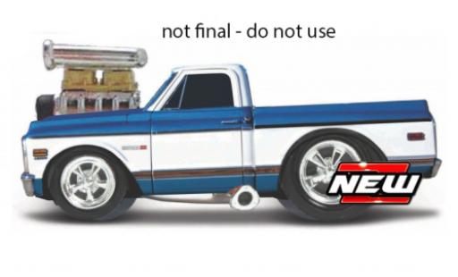 Miniature Chevrolet C-10 1/64 Maisto Pick Up bleue/blanche 1972 Chevrolet C-10 1/64 Maisto Pick Up bleue/blanche 1972 miniature