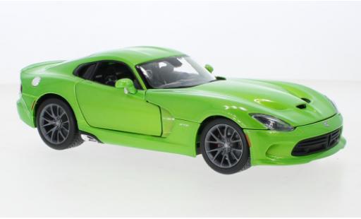 Miniature Dodge Viper 1/18 Maisto SRT GTS metallise verte 2013 Dodge Viper 1/18 Maisto SRT GTS metallise verte 2013 miniature