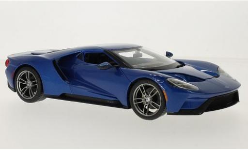 Miniature Ford GT 1/18 Maisto metallise bleu 2017 Ford GT 1/18 Maisto metallise bleu 2017 miniature