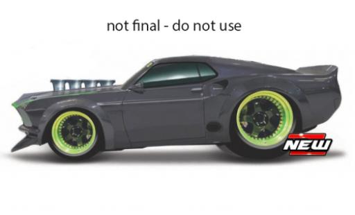 Miniature Ford Mustang 1/64 Maisto RTR-X grise/verte Ford Mustang 1/64 Maisto RTR-X grise/verte miniature