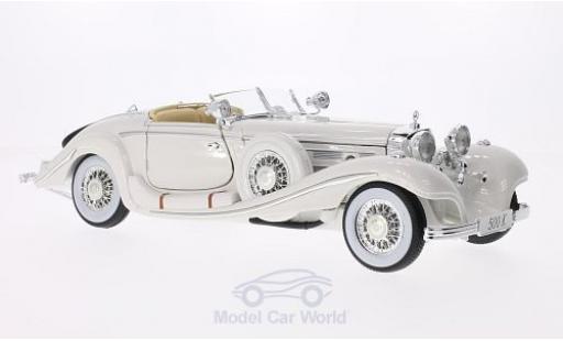 Miniature Mercedes 500 1/18 Maisto K Typ Spezial-Roadster blanche Maharadjah 1936 Mercedes 500 1/18 Maisto K Typ Spezial-Roadster blanche Maharadjah 1936 miniature