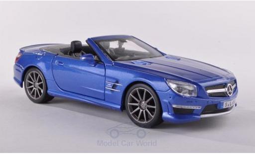 Miniature Mercedes Classe SL 1/24 Maisto SL63 AMG metallise bleue Mercedes Classe SL 1/24 Maisto SL63 AMG metallise bleue miniature