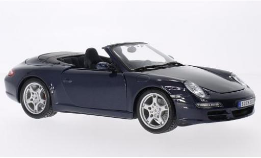 Miniature Porsche 997 S 1/18 Maisto 911 () Carrera S Cabriolet metallise bleue Porsche 997 S 1/18 Maisto 911 () Carrera S Cabriolet metallise bleue miniature