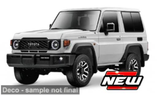 Miniature Toyota Land Cruiser 1/43 Maisto 70 blanche 1:43 Toyota Land Cruiser 1/43 Maisto 70 blanche 1:43 miniature