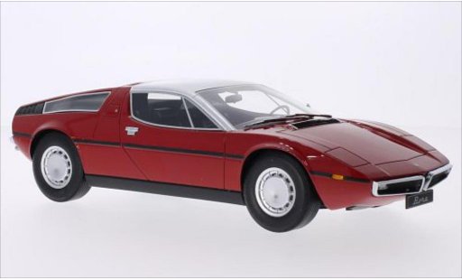 Maserati Bora Base 1/18 Minichamps rouge/grise 1970 miniature