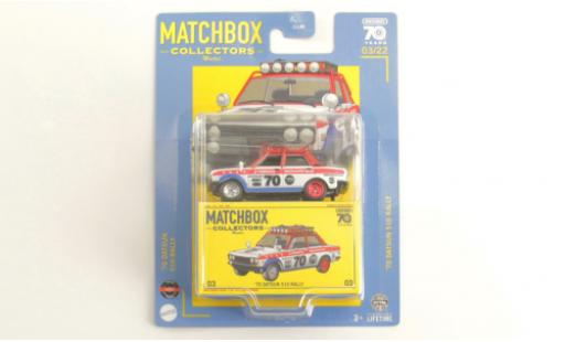 Datsun 510 1/64 Matchbox Rally 1970 miniature