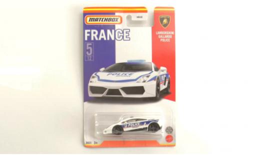 Miniature Lamborghini Gallardo 1/64 Matchbox Police Nationale (F) Lamborghini Gallardo 1/64 Matchbox Police Nationale (F) miniature