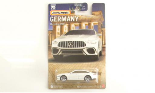 Miniature Mercedes AMG GT 1/64 Matchbox 63S metallise blanche Mercedes AMG GT 1/64 Matchbox 63S metallise blanche miniature
