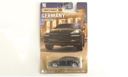 Porsche Cayenne Turbo 1/64 Matchbox noire miniature