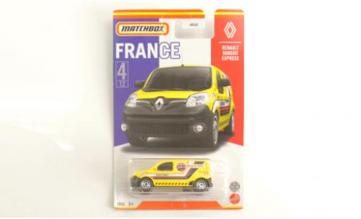 Miniature Renault Kangoo 1/64 Matchbox Express jaune Renault Kangoo 1/64 Matchbox Express jaune miniature