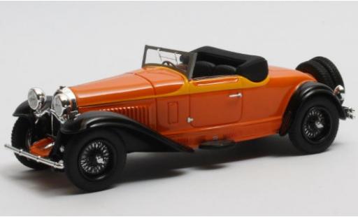 Miniature Bugatti 46 1/43 Matrix Type Cabriolet de Villars orange/marron RHD 1930 Fahrgestellnr. 360 Verdeck geöffnet Bugatti 46 1/43 Matrix Type Cabriolet de Villars orange/marron RHD 1930 Fahrgestellnr. 360 Verdeck geöffnet miniature