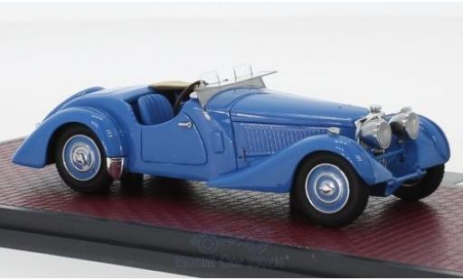 Miniature Bugatti 57 1/43 Matrix Type S Corsica Roadster bleue RHD 1937 Malcolm Campbell #531 Bugatti 57 1/43 Matrix Type S Corsica Roadster bleue RHD 1937 Malcolm Campbell #531 miniature
