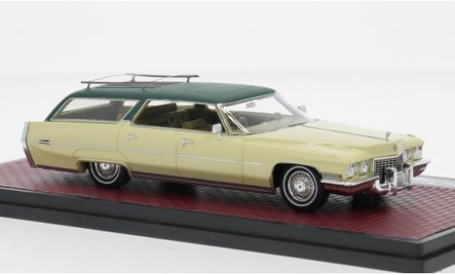 Miniature Cadillac Deville 1/43 Matrix DeVille Wagon Personalcar from Dean Martin beige/verte 1972 1:43 Cadillac Deville 1/43 Matrix DeVille Wagon Personalcar from Dean Martin beige/verte 1972 1:43 miniature