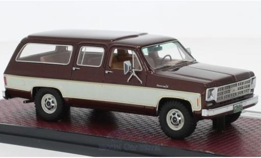 Miniature Chevrolet Suburban 1/43 Matrix K10 metallise rouge/beige 1978 Chevrolet Suburban 1/43 Matrix K10 metallise rouge/beige 1978 miniature