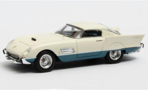 Miniature Ferrari 410 1/43 Matrix Superamerica Superfast Speciale blanche/metallise bleue 1956 Ferrari 410 1/43 Matrix Superamerica Superfast Speciale blanche/metallise bleue 1956 miniature
