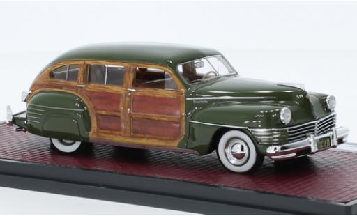 Miniature Chrysler Town & Country 1/43 Matrix Wagon vert/optique de bois 1942 Chrysler Town & Country 1/43 Matrix Wagon vert/optique de bois 1942 miniature