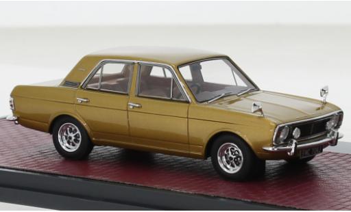 Miniature Ford Cortina 1/43 Matrix MK II 1600E metallise beige RHD 1968 Ford Cortina 1/43 Matrix MK II 1600E metallise beige RHD 1968 miniature