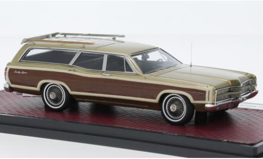 Miniature Ford LTD 1/43 Matrix Country Squire metallise beige/optique de bois 1969 Ford LTD 1/43 Matrix Country Squire metallise beige/optique de bois 1969 miniature