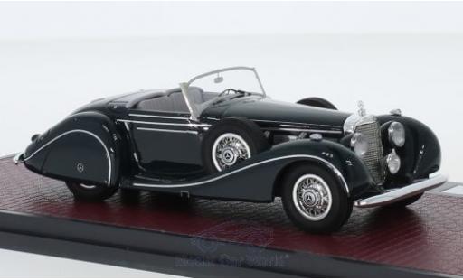 Miniature Mercedes 540 1/43 Matrix K Spezialroadster Sindelfingen verte 1939 Mercedes 540 1/43 Matrix K Spezialroadster Sindelfingen verte 1939 miniature