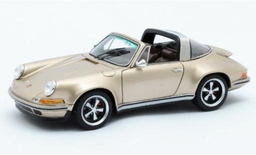 Porsche 911 1/43 Matrix Targa Singer Design gold miniature